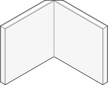 Internal Corner Profile for Alusplash™ Splashbacks 610 mm - Anthracite - view 4