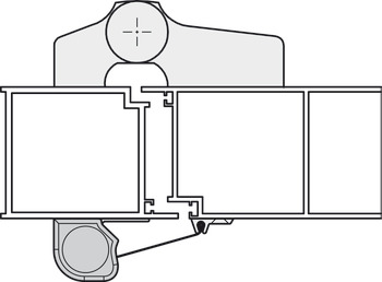 Finger Protection Blind System for Front Doors Athmer NR-26 For door gap between door and frame on push side NR-26 max. blind length 260 mm - view 5