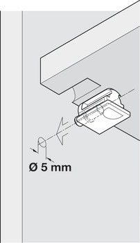 Con Shelf Support D5mm Plug Plastic Grey 7035 - view 4