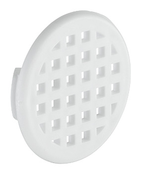 Vent Trim Rectangle D37mm Plastic White