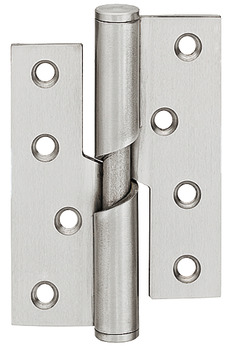 Butt Hinge 102 x 76 mm Grade 304 Stainless Steel size 101 mm Rising hinge clockwise closing satin