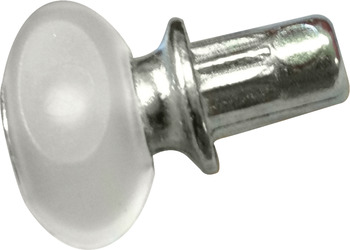 Shelf Support Plug in for Glass Shelves Dream For Ø 5 mm Hole Nickel plated