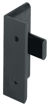Angled Component Black Makrolon AD 30 Keku For screw fixing to substructures Mounting with hospa screws