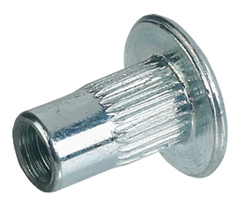 Sleeve Nut M6x15mm w Slot Steel Glv