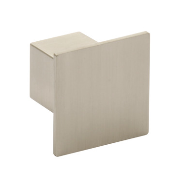 Knob Aluminium 36.5 x 36.5 mm Issey Stainless steel effect