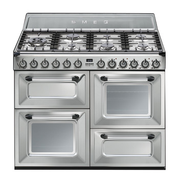 Cooker Dual Fuel Traditional Four Cavity Gas Hob 1100 mm Smeg Victoria TR4110X-1 - Stainless steel