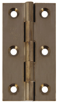 Broad Style Hinge 64 x 35 mm Brass With brass pin Pewter