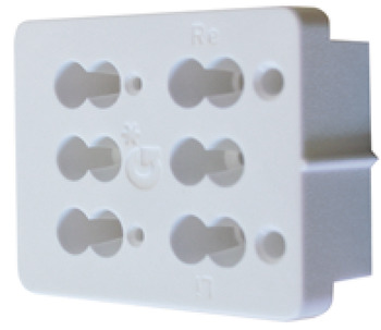 NPS P600 Spacer UH 25mm Plastic Wht