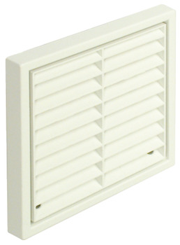 Fixed Louvre Grille with Rectangular Spigot System 4a brown