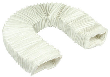 Flexi Hose Flame Retardant PVC White Flat Length 3000 mm system 4a