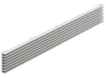 Ventilation Grille SM 480x104mm Anodised M.Silver