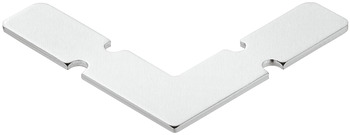 Corner Connector for Z Frame Profile Silver coloured E6/V1