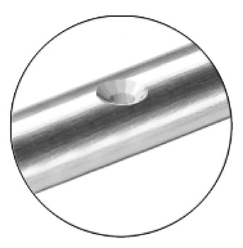 Hot Rods for Protecting Worktops Self Adhesive Zinc alloy Length 450 mm - view 2