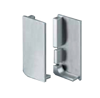 Gola System B+ Profile Trim Caps (Pr) Aluminium Black - view 3