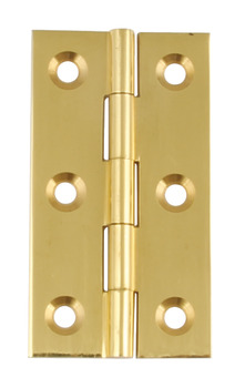 Butt Hinge 64 x 35 mm Brass Polished brass