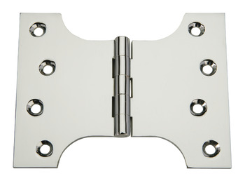 Parliament Hinge Brass 102 x 127 mm Polished chrome plated
