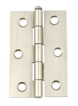Butt Hinge Removable Pin Steel 1840 Length x width: 75 x 49 mm flap thickness 1.5 mm polished chrome