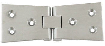 Counter Flap Hinge 102 x 38 mm Brass with Brass Pin For use with counter flap catch Satin chrome
