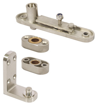 Pivot Set Double Action for Medium Duty Internal Doors Frame Mounted Allows doors to swing in either direction Grade 304 stainless steel satin finish