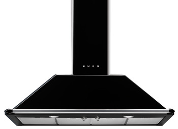 Smeg Vic KT110BLE Chm.Hood Black/Stainless Steel