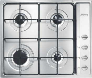 Smeg Cuc S64S Hob Gas 4Z Stainless Steel