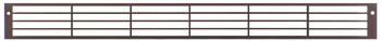 Ventilation Grille Rectangle 57x570mm Aluminium M.Silver Fire Rated - view 3