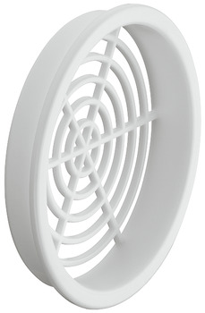 Vent Trim Rectangle D65mm Plastic White - view 3