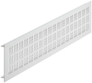 Ventilation Grille Phillips Sqr 100x1000mm Anodised Silver Fire Rated