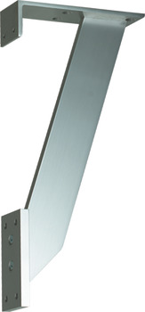 Breakfast Bar Support for Fixing to Cabinet Wall Matt aluminium
