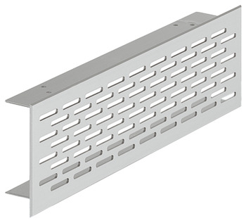 Ventilation Grille Rectangle 250x70mm Anodised M.Silver