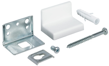 Cabinet Hanger for Mounting on the Left Right or in the Middle Cover cap colour:  White