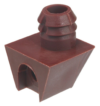 Cabinet Connector with Dowel Plug for Ø 10 mm Hole Arret White