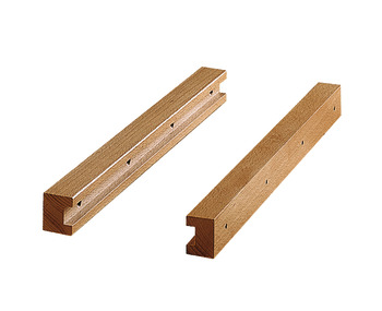 Beech Runners for Use with Wicker Baskets Pre-drilled Length 449 mm For board thickness 15/16 mm
