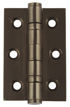 Butt Hinge Ball Bearing Steel Length x width: 76 x 51 mm black