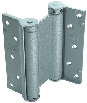 Spring Hinge Double Action 175 x 107 mm Silver lacquered steel