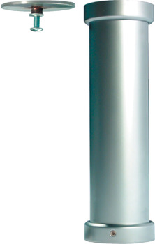 Breakfast Bar Support 90° for Gluing for Fixing to Glass Countertops Polished chrome
