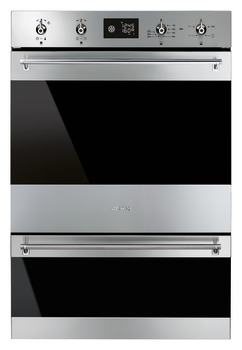 Smeg Cls DOSP6390X Ovn Dbl BI MF Black/Stainless Steel