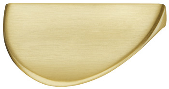 Nick Pull Handle Aluminium Brush Brass 32mm Fixing Centres