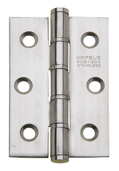 Butt Hinge Washered 76 x 52 mm Stainless Steel Häfele ANSI hole pattern Satin
