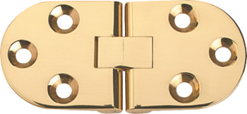 Counter Flap Hinge Brass 75 x 34 mm Polished brass
