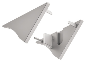 Loox5 2193 Profile SM Endcaps Plastic Silver