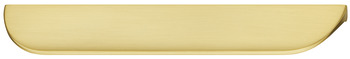 Nick Pull Handle Aluminium Brush Brass 160mm Fixing Centres