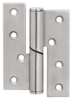 Butt Hinge 102 x 76 mm Grade 304 Stainless Steel size 101 mm Falling hinge anti-clockwise closing satin