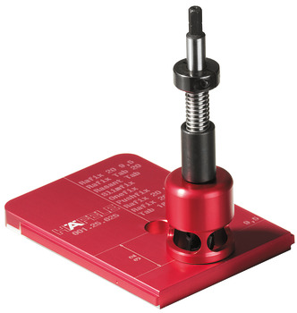 Red Jig Supplement for Rafix 20 K.D. Connector Red Jig drilling jig supplement For precise drilling for the Rafix 20 system