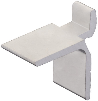 Shelf Support Aluminium for shelf support strip with intervals of 25 mm silver coloured anodized