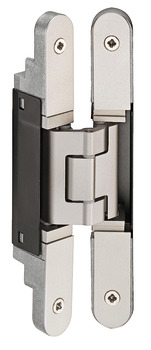 3D Hinge 180° Aluminium Zinc Diecast and Steel Tectus TE 240 3-way continuous adjustment Matt black