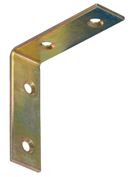 Chair Bracket With 4 Screw Holes Steel Dim. (A x B x C): 40 x 40 x 15 mm with 4 fixing holes screw size 3.0 mm blue galvanized