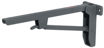 Folding Bracket Heavy Duty Load Bearing Capacity 500 kg per pair Hebgo Steel Dimensions (AxBxC): 420 x 115 x 180 mm grey primed