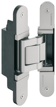 3D Hinge 180° Aluminium Zinc Diecast and Steel Tectus TE 541 3D FVZ 3-way continuous adjustment Stainless steel effect