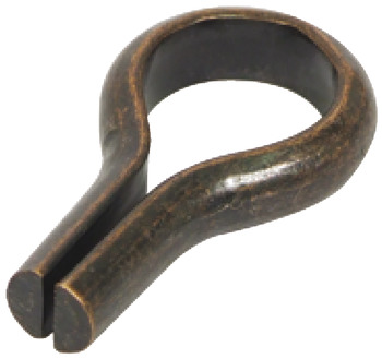Loop Shelf Support for Use with Plug in Socket for Wooden Shelves Florentine bronzed